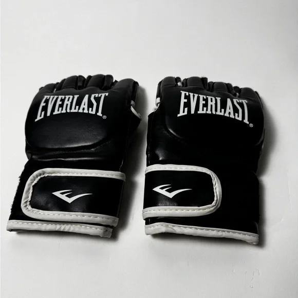 Everlast Black and White Training Gloves Size S - Picture 4 of 6